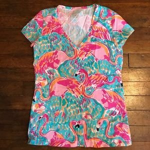 Lilly Pulitzer V Neck Tee